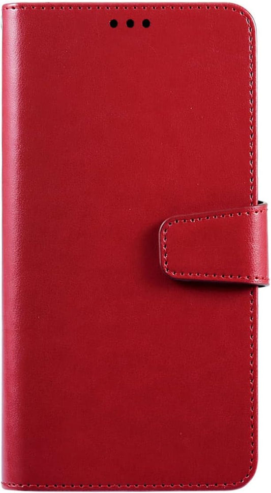 LCEHTOGYE Cover for HTC U23 Pro 5G, PU Bracket Shell Back Case Bumper Protective Case for HTC U23 Pro 5G-YS61 - Red  LCEHTOGYE   