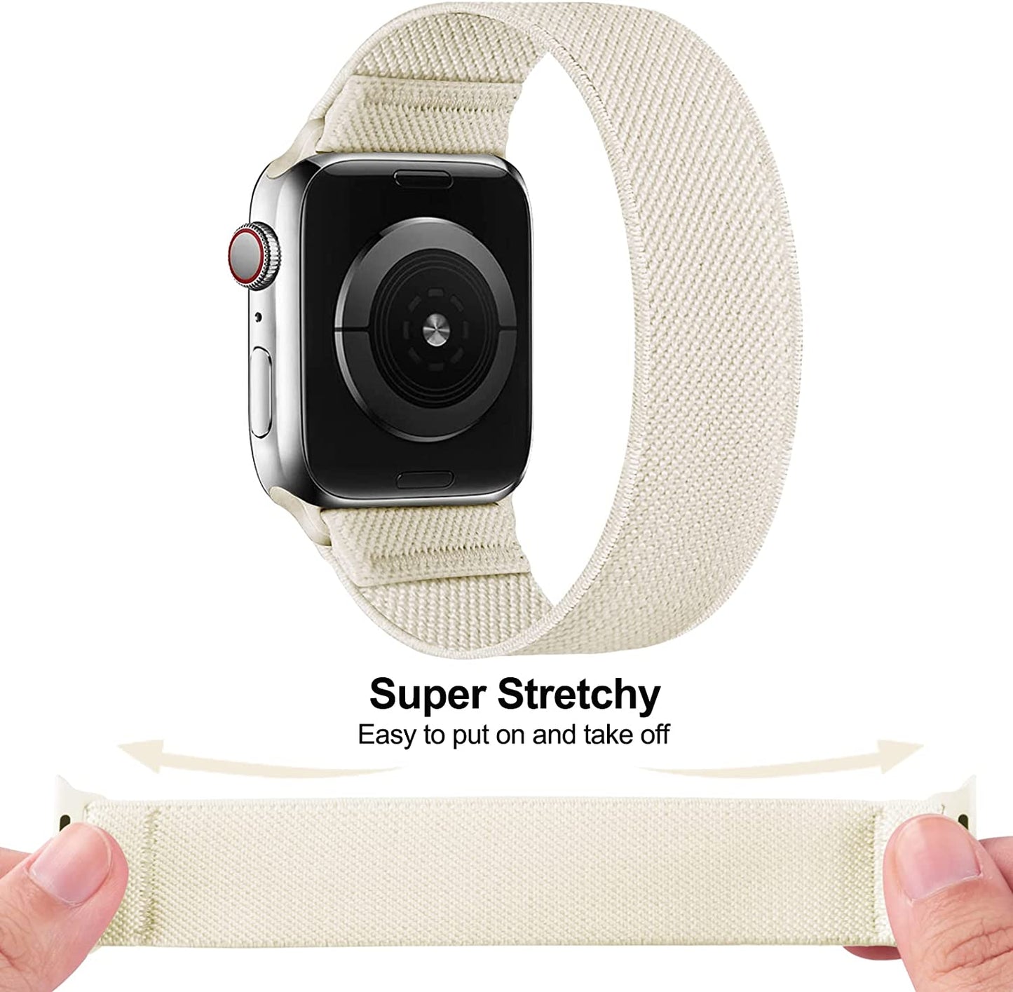 HILIMINY 10 Pack Stretchy Solo Loop Bands Compatible with Apple Watch 38Mm 40Mm 41Mm 42Mm 44Mm 45Mm 49Mm Men Women, Braided Elastic Nylon Sport No Buckles Straps for Iwatch Ultra SE Series 8 7 6 5 4 3 2 1  HILIMNY   