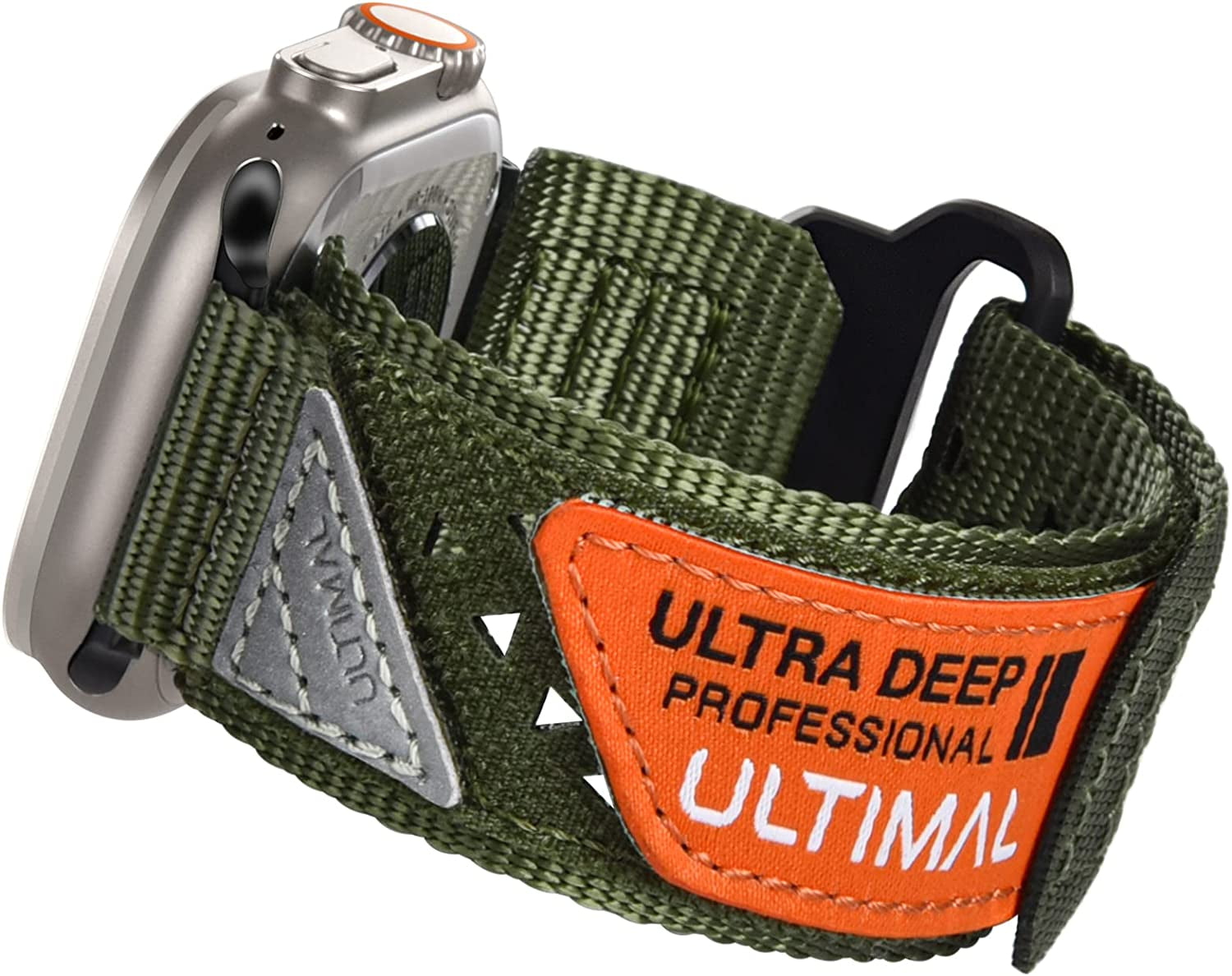 ULTIMAL Band Compatible with Apple Watch 49Mm 45Mm/44Mm/42Mm 41Mm/40Mm/38Mm, Tough Breathable Nylon Sports Strap, Hollow Out Design for Iwatch Series 8/7/6/5/4/Se/3/2/1/Ultra  ULTIMAL   