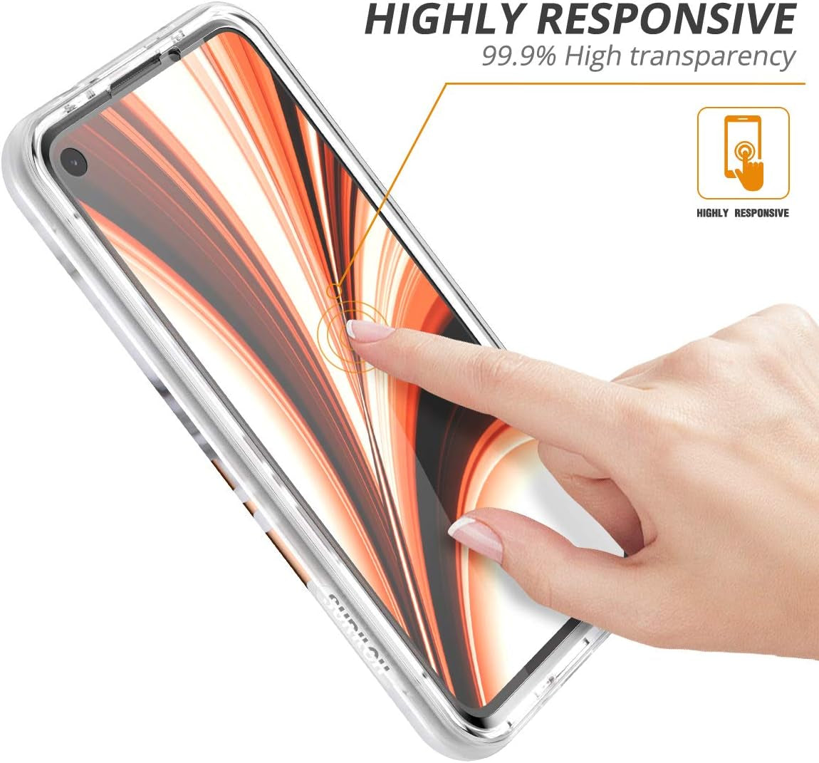 SURITCH for Google Pixel 4A Case【Not for 5G】, [Built-In Screen Protector] Marble Full-Body Protection Shockproof Rugged TPU Bumper Protective Case for Google Pixel 4A 4G 5.8 Inch 2020(Gold Marble)  SURITCH   