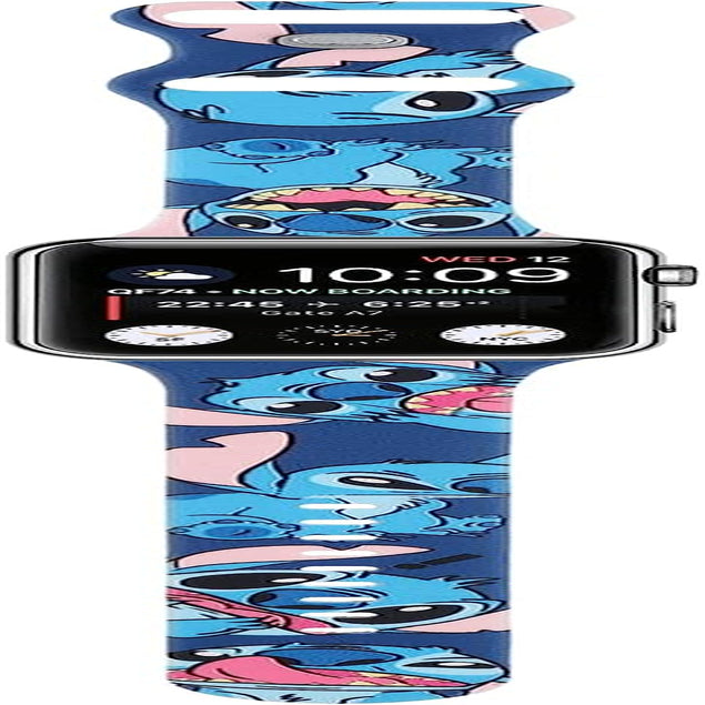 HYHMXB Cute Cartoon Monster Pattern Watch Bands Compatible with Apple Watch 38Mm 40Mm 41Mm for Kids Girl Boy, Grade Soft Silicone Sports Wristband Strap for Iwatch SE & Series 8/7/6/5/4/3/2/1  Hi-Yoohere   