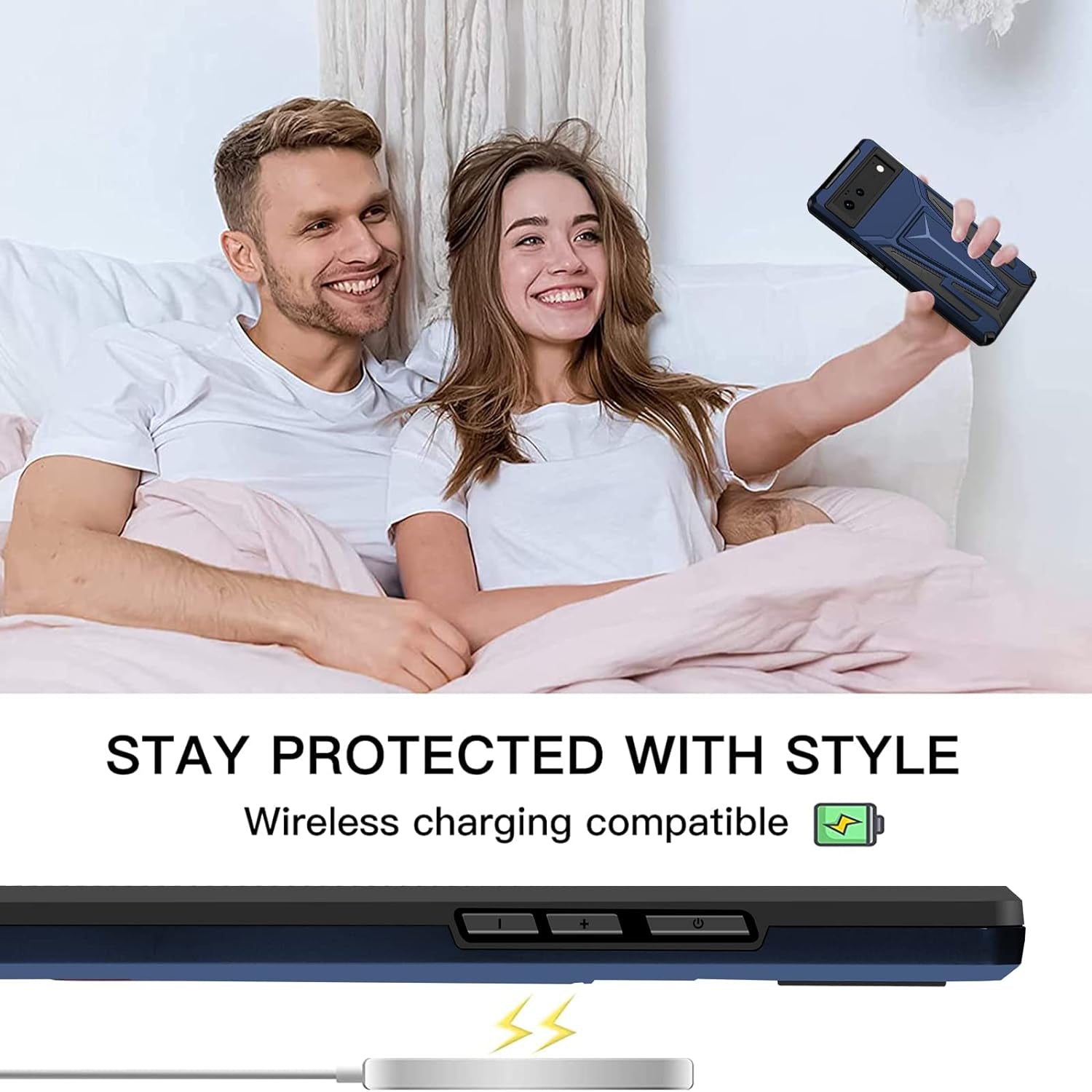 Aicase Compatible with Google Pixel 6 Case (2021) Kickstand with Car Magnetic Heavy Duty Military Grade Protection Shockproof Protective Cover for Google Pixel 6  AICase   