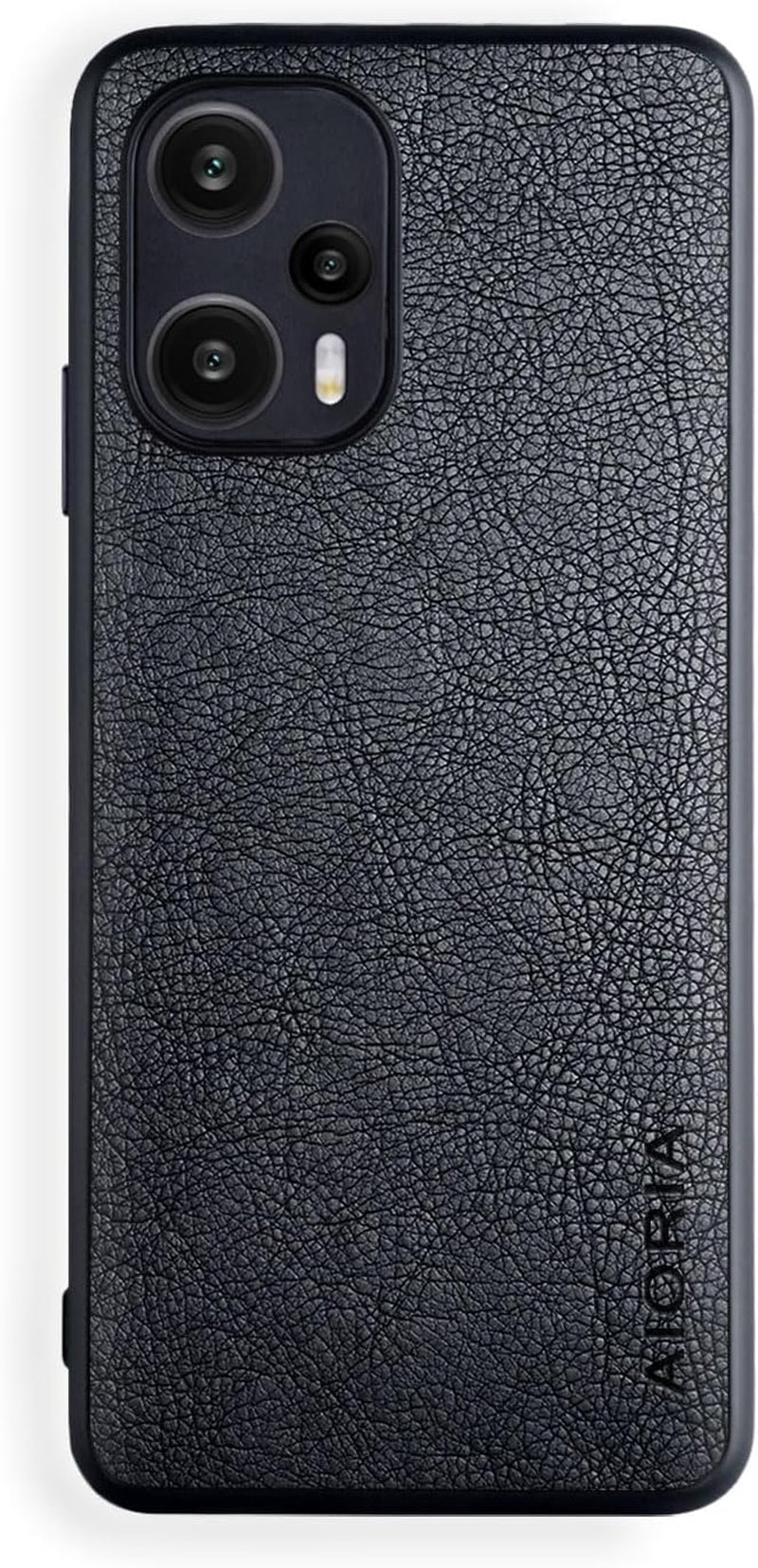 AIORIA Case for Xiaomi Poco F5, 6.67" Screen Premium PU Leather Phone Cover Retro Business Design Full Protective Case for Xiaomi Poco F5 5G (Red)  AIORIA   