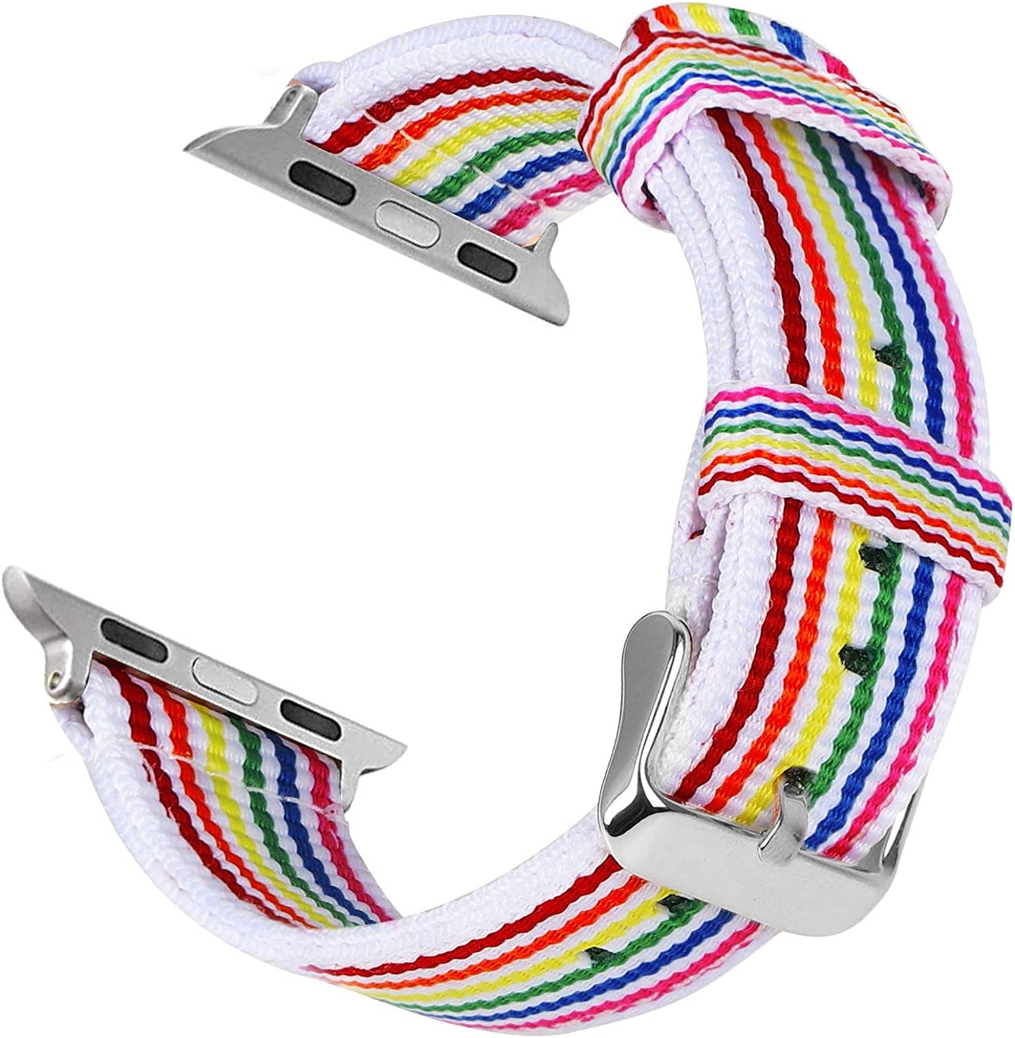 Durable Canvas Watch Bands Compatible with Apple Watch 45Mm 41Mm 44Mm 40Mm 42Mm 38Mm, Royal Woven Nylon Wrist Watch Strap for Iwatch Sery 7 6 5 4 3 2 1 Bands for Mens/Womens  KAYSEUN   