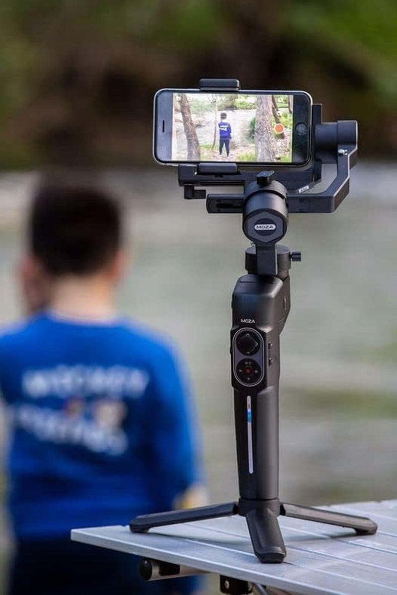 MOZA Mini P MAX Gimbal Stabilizer Portable Handheld Stabilizer Compatible with Mobile Phones Action Cameraslight Mirrorless Cameras 3-Axis Lock Design Advanced Shooting Mode Focus on Life  Gudsen   