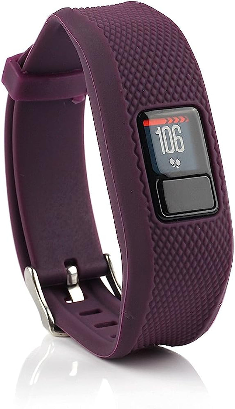 Honecumi Vivofit Jr Bands Compatible with Garmin Vivofit Jr 2 Band/Vivofit 3 Replacement Band for Kids Boys Girls Men Women Vivofit Jr 2 Watchband Wristband Strap Accessories Bands with Secure Clasp  honecumi Solid-Purple  