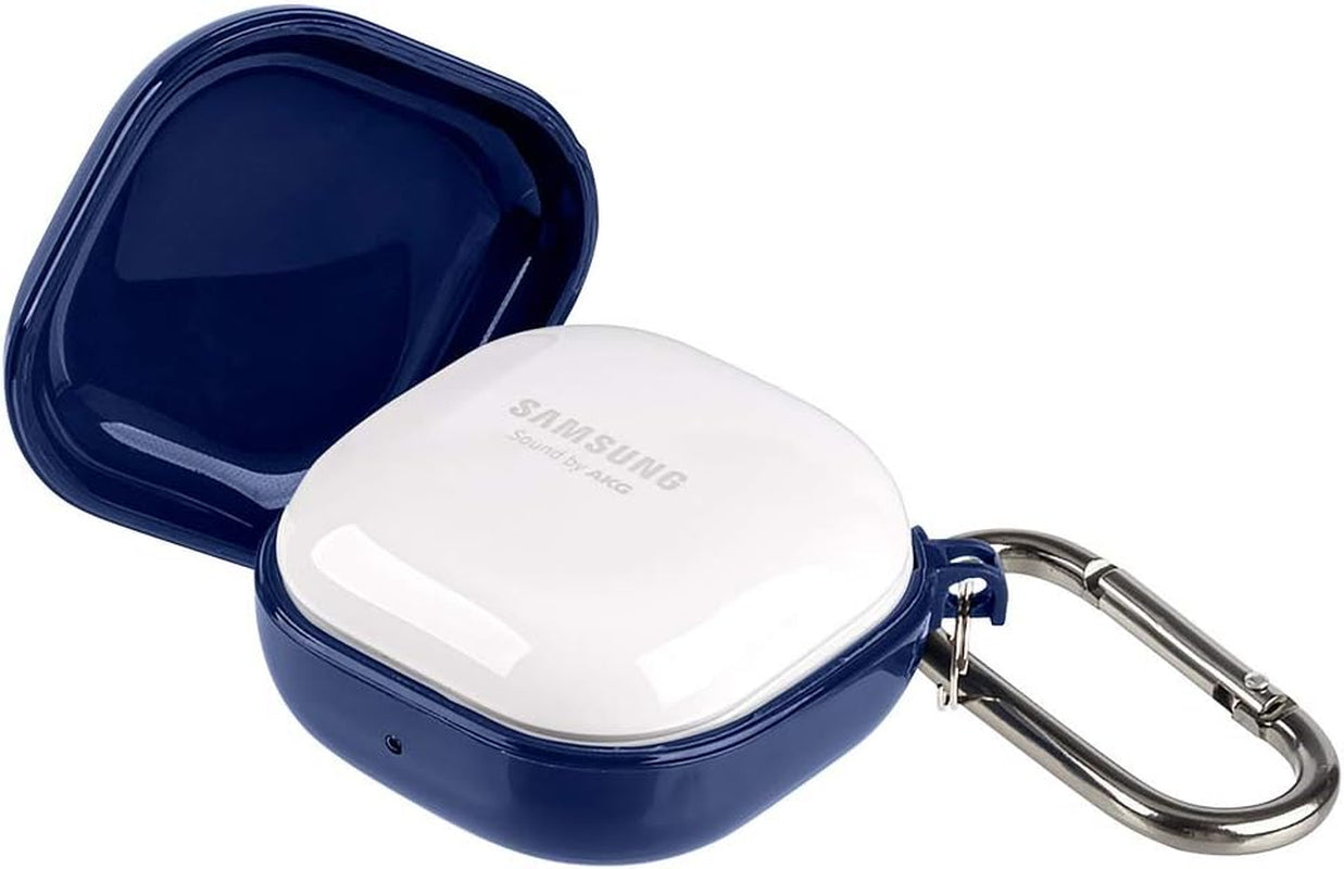 Goospery Designed for Galaxy Buds 2 Case/Galaxy Buds Pro Case/Galaxy Buds Live Case Soft TPU Shockproof Protective Cover for Samsung Earbuds with Keychain (Navy Blue)  GOOSPERY   