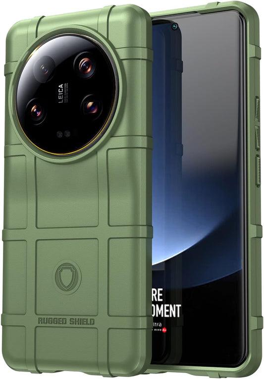 Ysnzaq Military Grade Durable Rugged Case for Xiaomi 13 Ultra (Not 13), Ultra Slim Soft TPU Shockproof Protective Phone Cover for Xiaomi 13 Ultra HD Green  Ysnzaq   