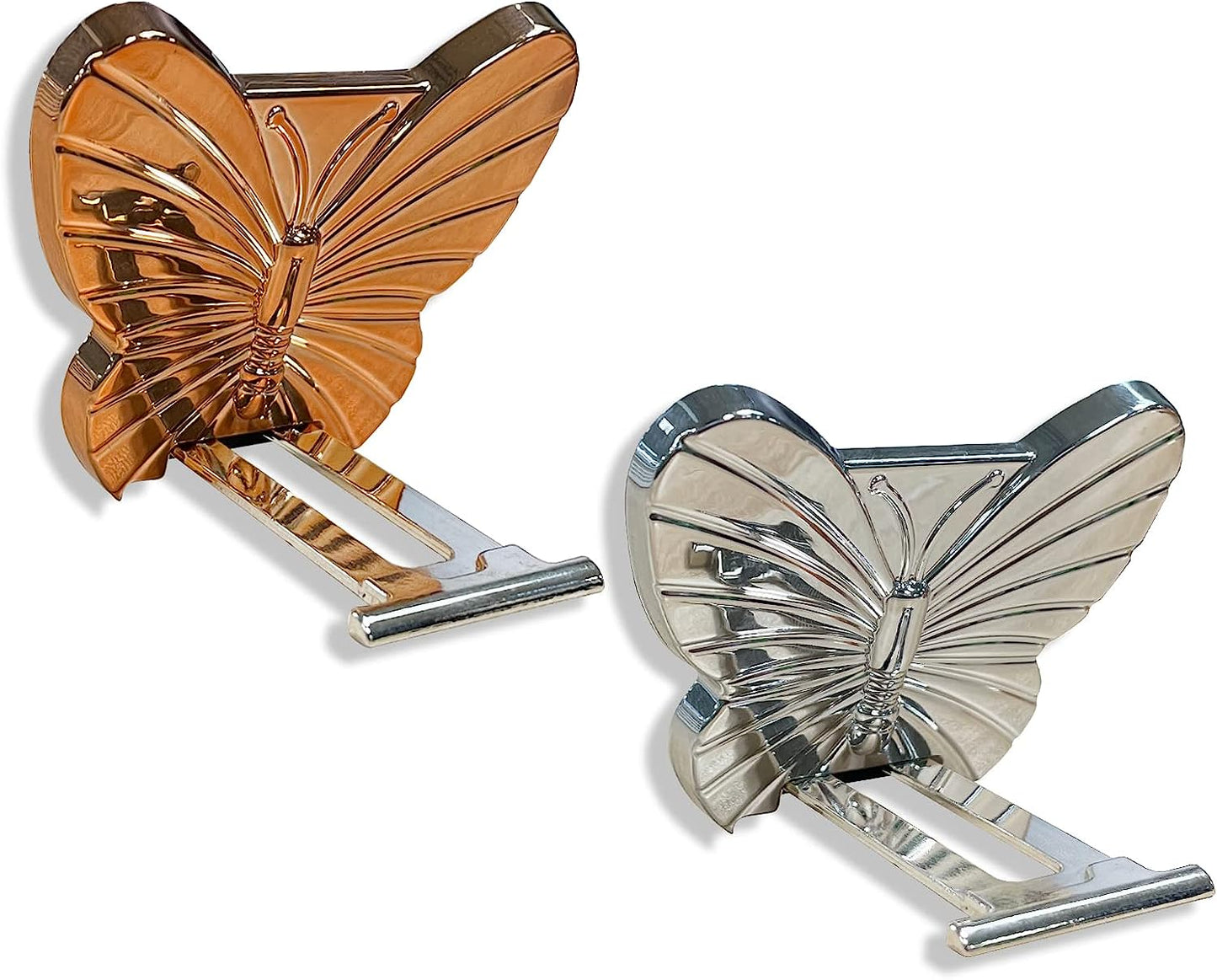 BF2JK Cell Phone Butterfly Finger Ring Holder 360 Degree Rotation Metal Ring Grip for Iphone Samsung Galaxy All Smartphone Mobile Cute Accessories（Blue Dark Blue）  BF2JK Gold Silver  