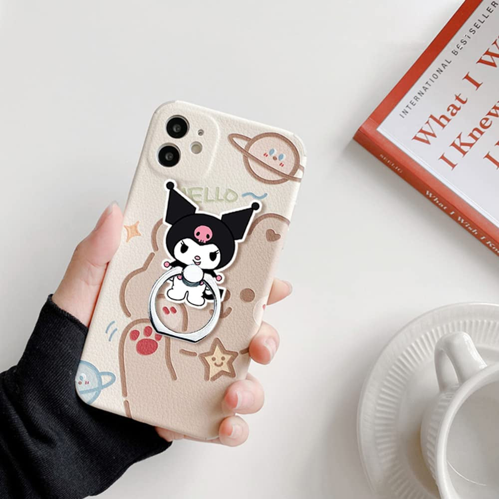 Cute Kawaii Kitty Phone Ring Stand Holder Anime 360 Degree Rotation Finger Ring Grip Stand for Cellphones,Smartphones and Tablets(Kitty Phone Ring Stand)  Cinpudo   