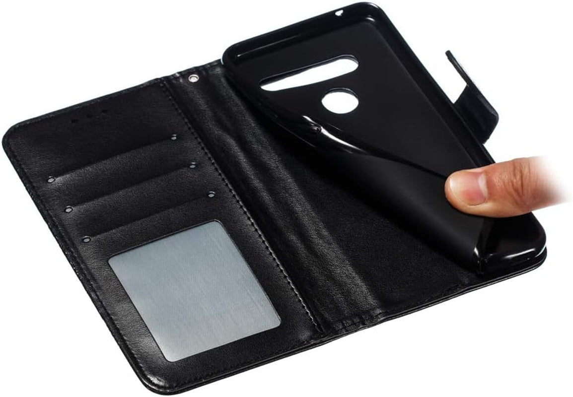 LEECOCO for LG G8 Thinq Case Mandala Embossing Luxury PU Leather Flip Notebook Wallet Bookstyle Magnetic Stand Card Slot Folio Bumper Protection Cover for LG G8 / G8S / G8 Thinq Mandala Black LD  LEECOCOO   