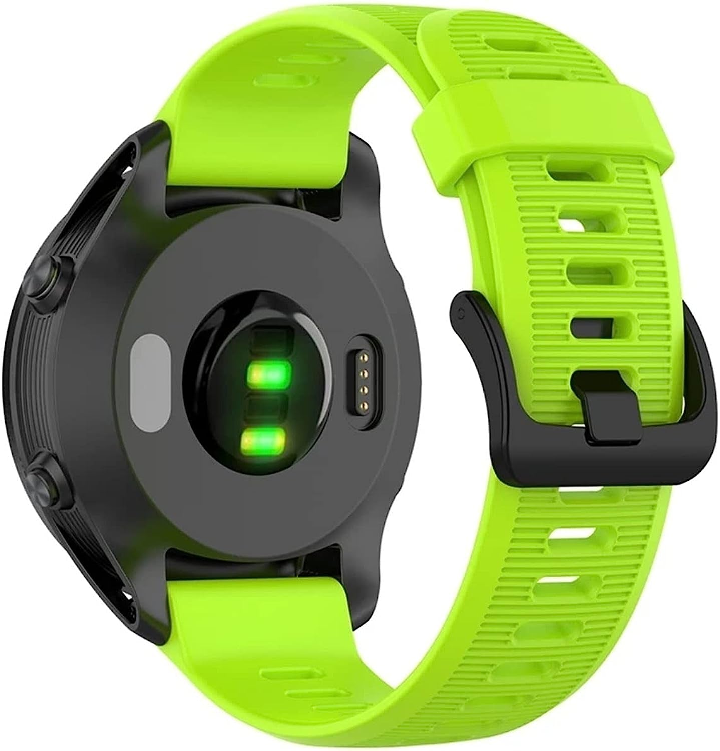 BANDKIT Silicone Watch Band Strap for Garmin Forerunner 935 945 Smart Watch 22Mm Replacement Wristband Wrist Strap  BANDKIT Green 22mm 