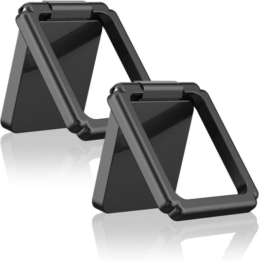 ICHECKEY Cell Phone Ring Holder Stand, 360° Rotation Universal Finger Ring Kickstand with Metal Phone Ring Grip for Magnetic Car Mount Compatible with All Smartphone, Ipad, Tablet, 2 Pack  ICHECKEY   