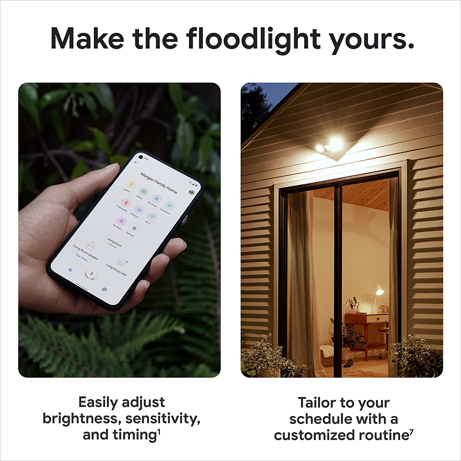 Google Nest Cam with Floodlight - Outdoor Camera - Floodlight Security Camera  Google   