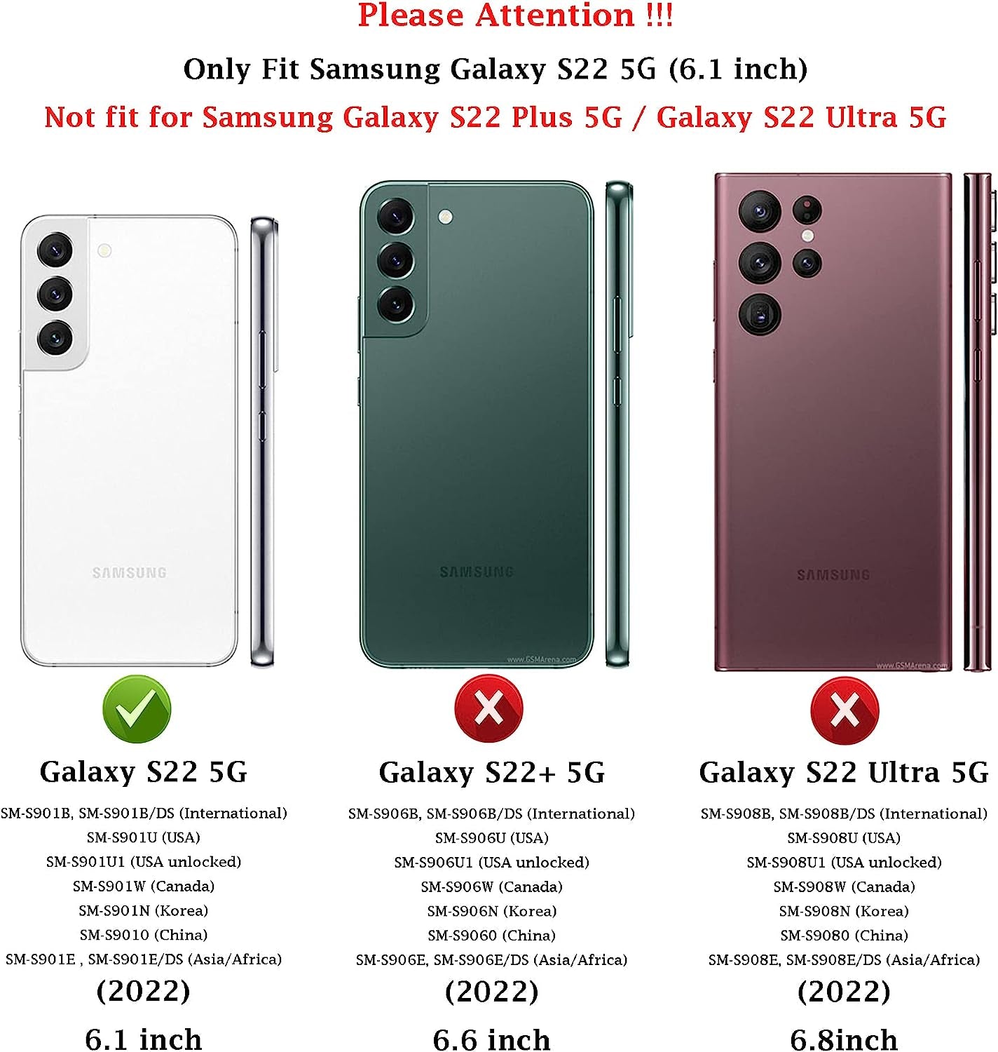 For Samsung Galaxy S22 Case with Camera Lens Cover HD Screen Protector, Dual Layer Military-Grade Drop Tested Magnetic Ring Holder Kickstand Protective Phone Case for Samsung Galaxy S22 5G (Black)  JINZHI Inc   