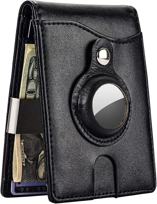 Herrontown Airbag Wallet Men, Front Pocket Slim Bifold Wallet with Airtag Holder, Minimalist Wallet with Money Clip & 11 Credit Card Slot  Herrontown   