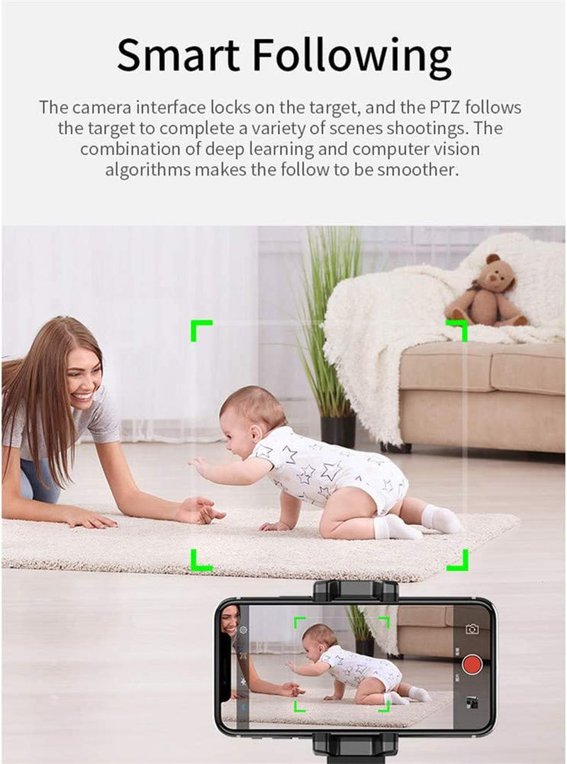 Ewcover Universal Phone Gimbal Stabilizer, 360 Degree Rotation Auto Face Tracking Smart Shooting Phone Holder  EWCover   