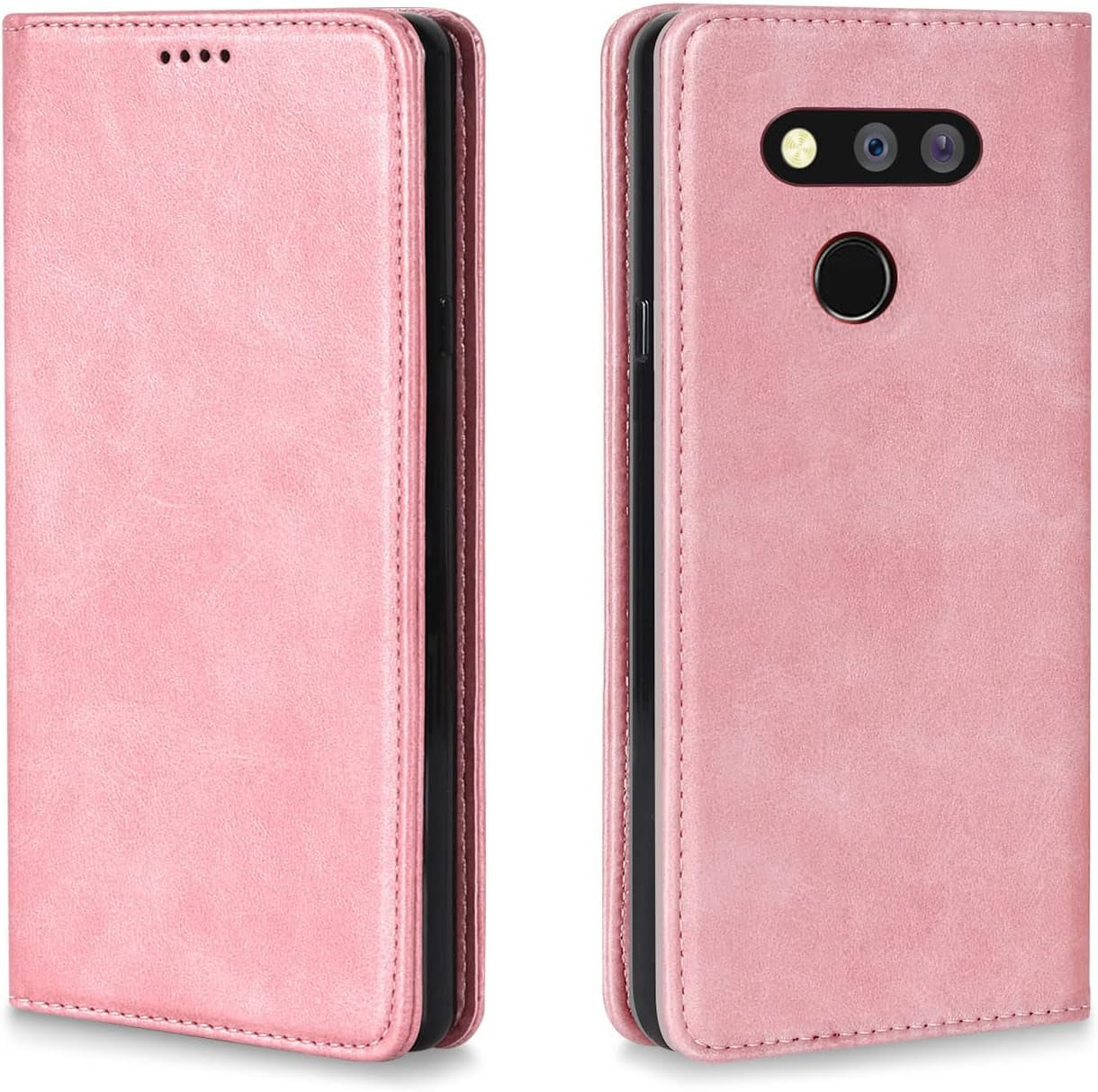 BGTXCZ LG G8 Thinq Case, LG G8 Thinq Wallet Case, [Flip Fold Leather] PU Leather Case with Kickstand Function and ID Credit Card Slot, Magnetic Closure Phone Cover for LG G8 Thinq 5G(Rose Gold)  BGTXCZ   