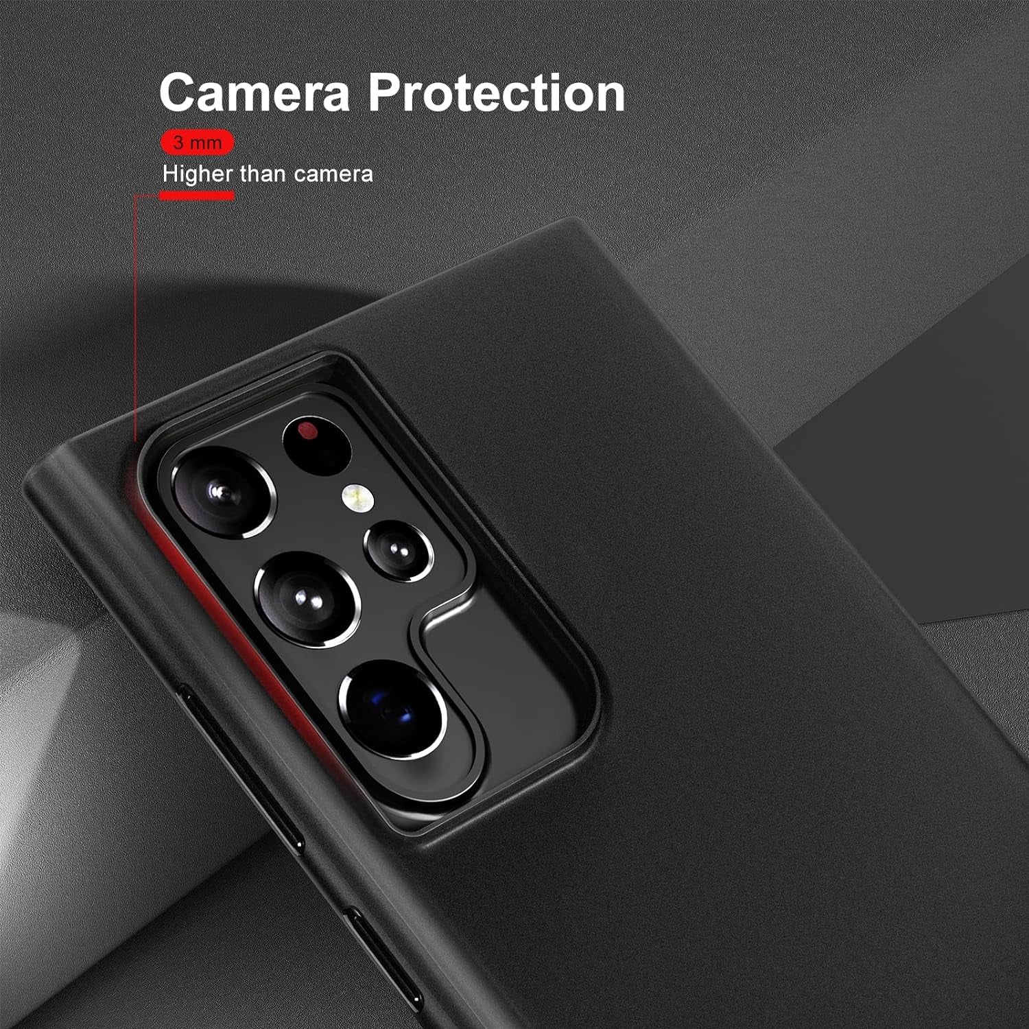 Memumi Ultra Slim for Samsung Galaxy S22 Ultra Case, Super Light 0.3Mm Matte Hard Back Cover for Galaxy S22 Ultra Thin Phone Case Minimalist Designed S22 Ultra 5G 6.8Inch Matte Black  TGF Group Co.,Ltd   