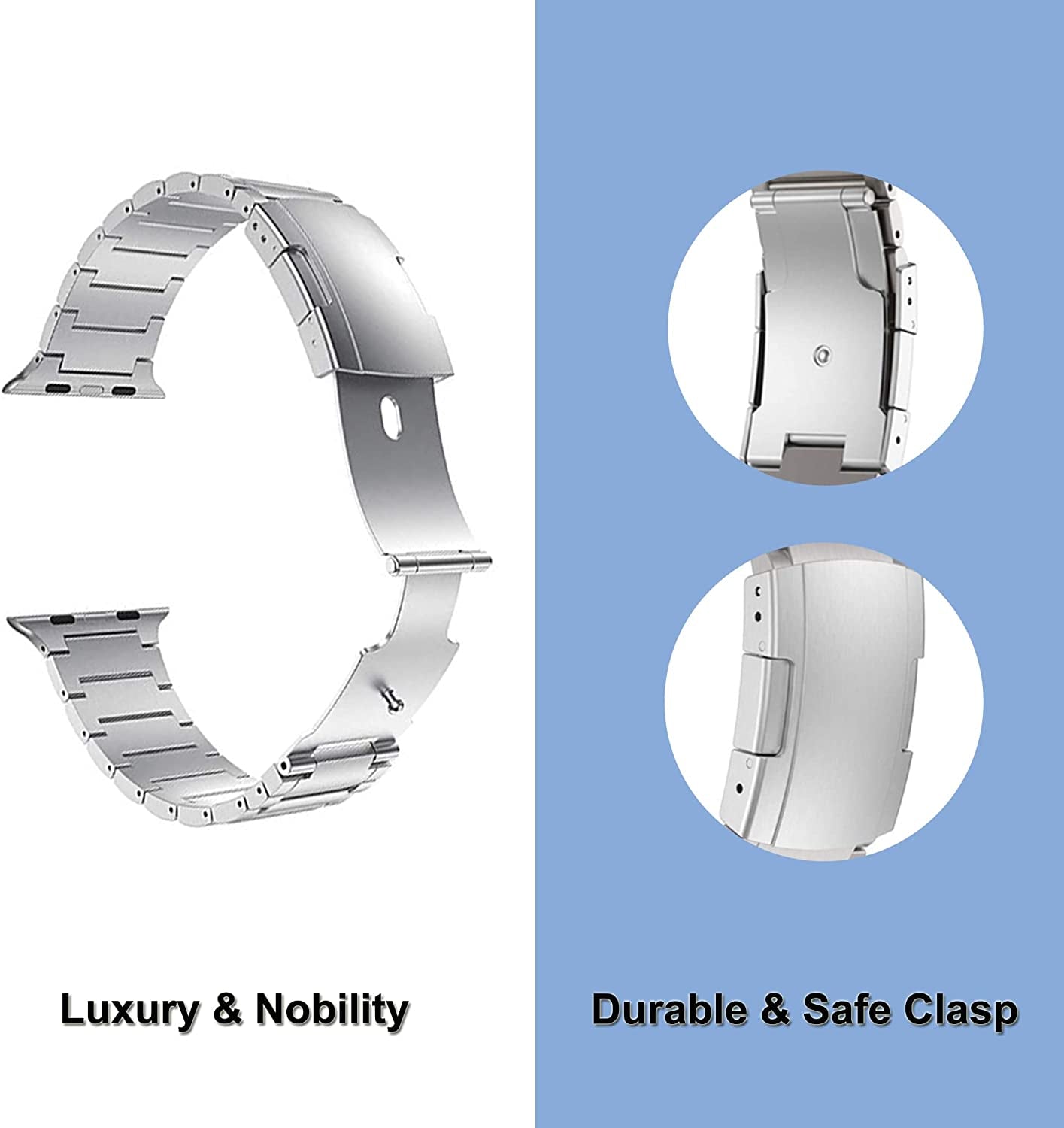 YEEJOK Compatible with Apple Watch Ultra Band 49Mm Titanium for Men Women, Compatible for Apple Watch Bands 45Mm 44Mm 42Mm Replacement Metal for Iwatch Series 8/7/6/5/4/3/2/1/SE  Yeejok   