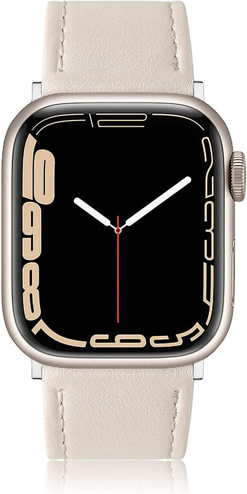 SWEES Leather Band Compatible with Apple Watch Bands 45Mm 42Mm 44Mm Men Women, Vintage Genuine Leather Wristband Replacement Band Compatible for Iwatch Series 8 7 6 5 4 3 2 1 SE Retro Walnut  SWEES Starlight 38mm / 40mm / 41mm 