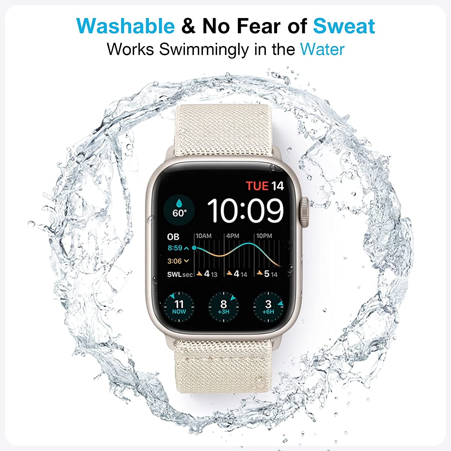 BELONGME 6 Packs Stretchy Nylon Solo Loop for Apple Watch Band Series Ultra SE 8 7 6 5 4 3 2 1 40Mm 38Mm 44Mm 42Mm 45Mm 41Mm 49Mm, Women and Men Sport Apple Watch Bands Replacement for Iwatch Bands  BELONGME   