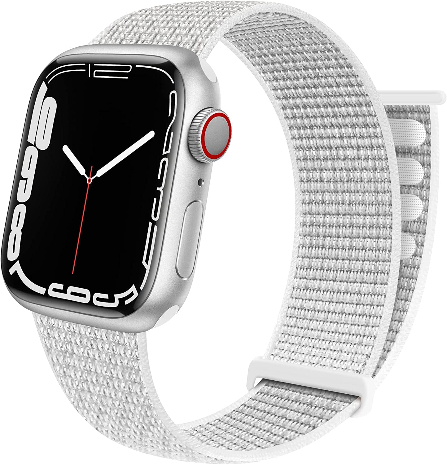 GZ GZHISY Sport Loop Nylon Band Compatible with Apple Watch Band 38Mm 40Mm 41Mm 42Mm 44Mm 45Mm 49Mm Ultra Iwatch Series 8 7 6 SE 5 4 3 2 1 Strap, Fit for Iphone Watch Band Women Men Stretchy Elastic Braided Weave Replacement Wristband Breathable  GZ GZHISY Summit White 38mm/40mm/41mm 