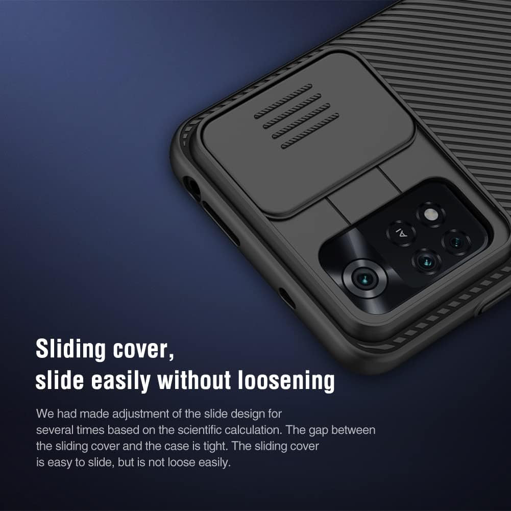 SZAMBIT Case with Camera Protection Compatible for Xiaomi Poco Series,With Camera Slide Cover,Anti-Fingerprint,Ultra Thin Hard PC Shockproof Bumper Case Compatible with Xiaomi Poco F5 Pro,Black  SZAMBIT   