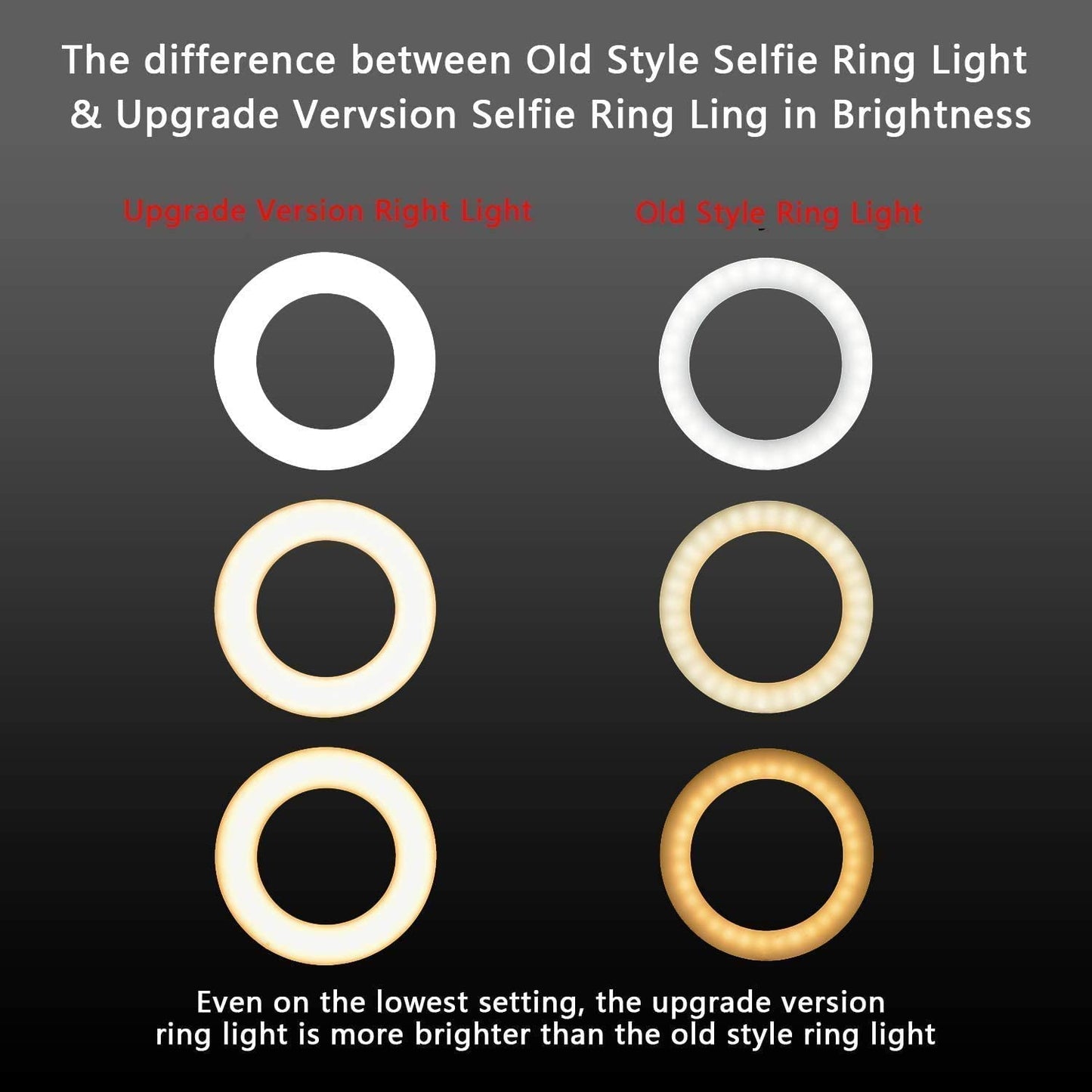 6" Selfie Ring Light with Tripod Stand & Cell Phone Holder for Live Stream Makeup,Mini Led Camera Ring Light Table Lamp Fill Light for Youtube Video Photography Shooting Vlog USB Plug  HOMREALM   