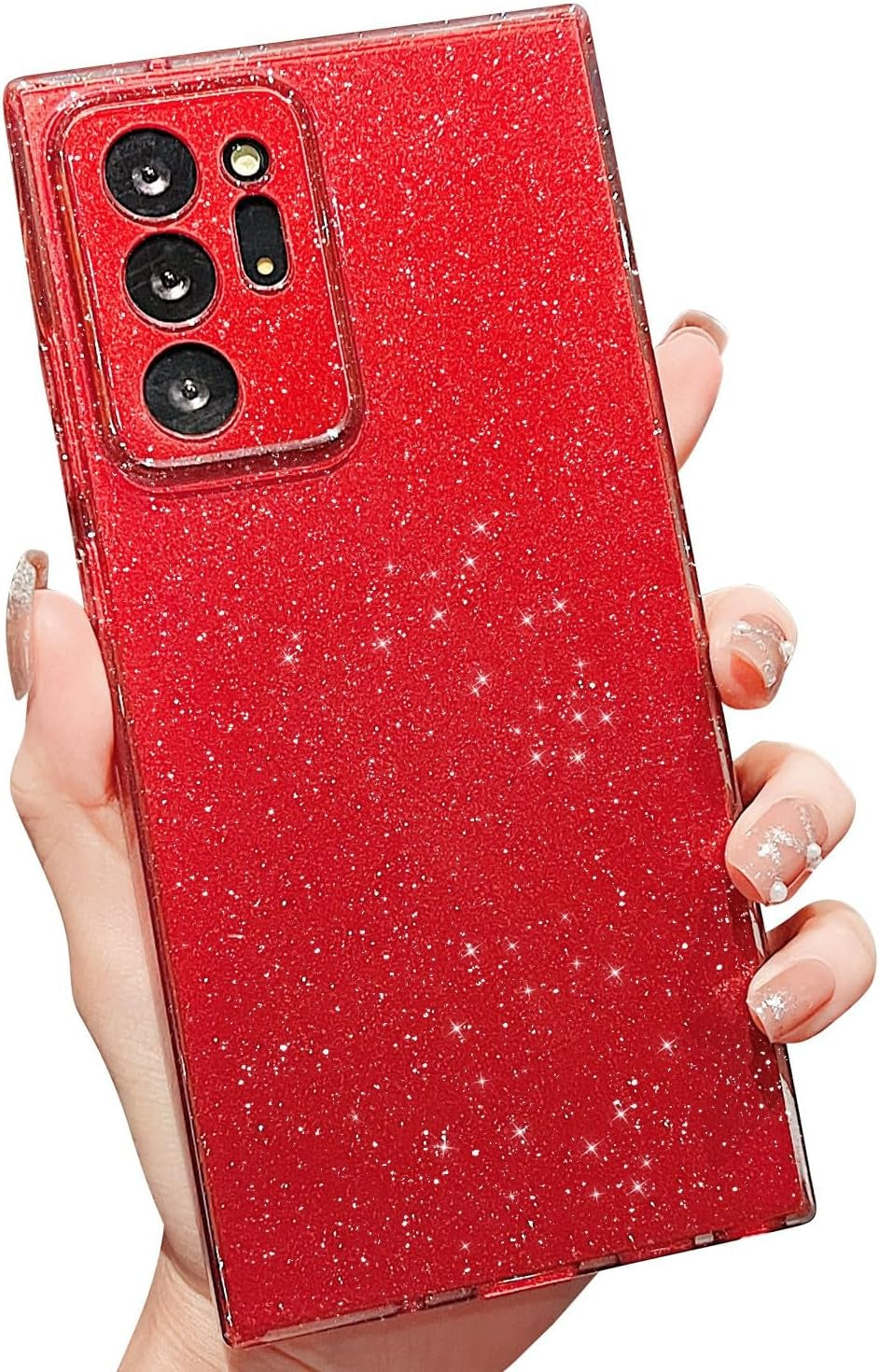 MINSCOSE Compatible with Samsung Galaxy Note 20 Ultra 5G Case,Cute Bling Glitter Thin Slim Shockproof TPU Sparkly Cover for Women Girl for Galaxy Note 20 Ultra 6.9 Inch-Mint Green  MINSCOSE Wine Red Samsung Galaxy Note 20 Ultra 5G,6.9 Inch 