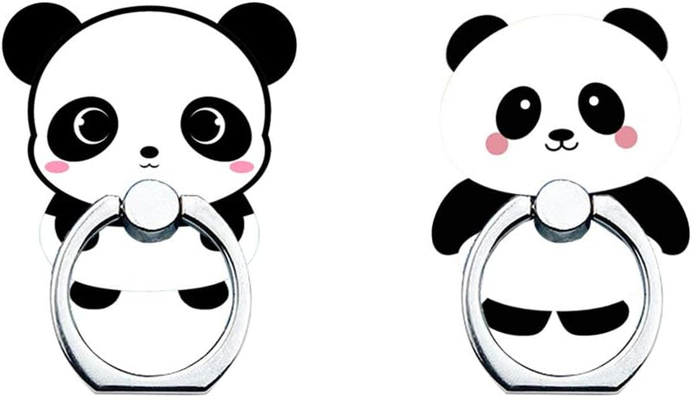 Phone Ring Holder Stand,Cute Animal Phone Ring Stand Holder 360 Rotation Kickstand Finger Ring Cute Turtle Grip Stand for Cellphones,Smartphones and Tablets  RRJQW 2 Pack Panda Phone Ring Stand  