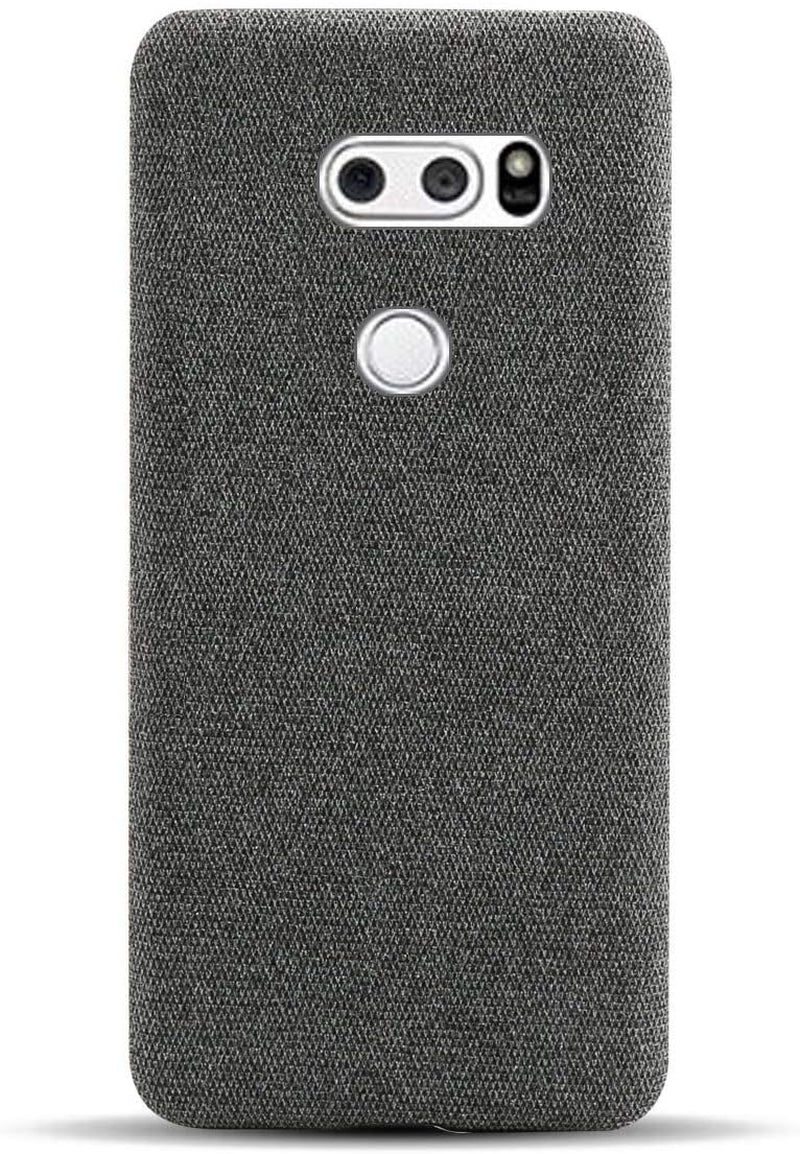 Grandcase LG V30 Case,Ultra-Thin Felt Cloth Anti-Fingerprint Shock Absorber Protective Cover for LG V30 6.0" -Dark Grey  Grandcaser   