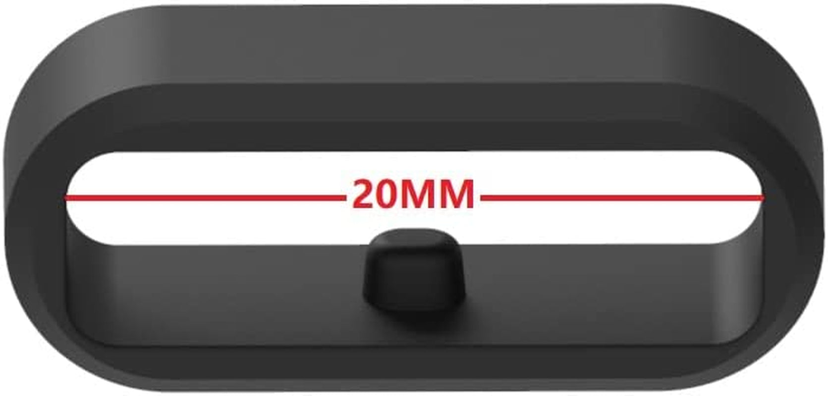 Fastener Ring Compatible for Garmin Vivoactive 3/Forerunner 645 245/Venu,Venu2,Venu Sq//Vivomove,Vivomove Hr,Vivomove 3/Fenix 6S Fenix 5S Bands 6Pack Silicone Security Loop for Galaxy Watch Active 2  E ECSEM   