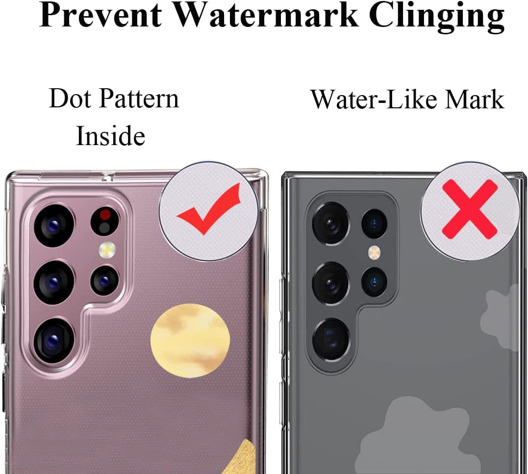 Unov Case Compatible with Galaxy S22 Ultra Case Clear with Design Soft TPU Shock Absorption Slim Embossed Pattern Protective 6.8 Inch (Sierra Mountains)  Unov   