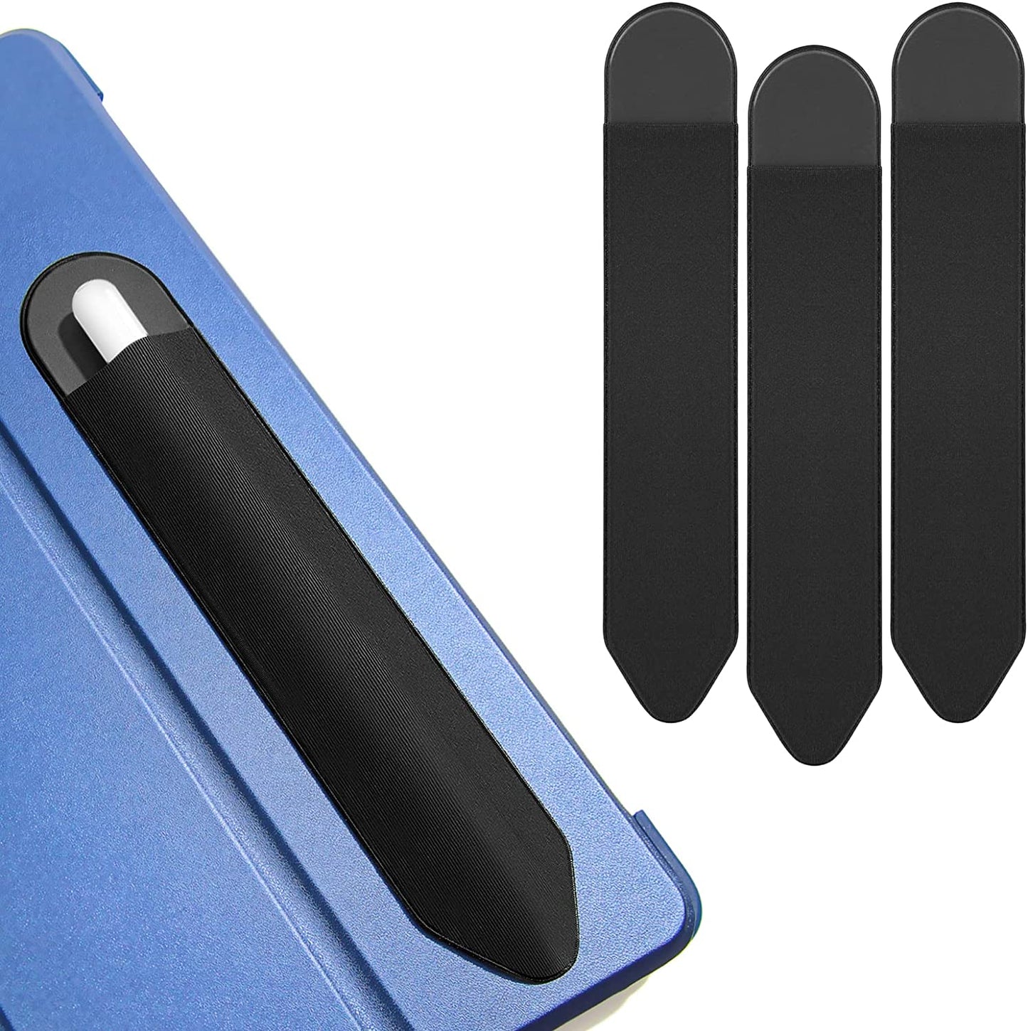 Apple Pencil Holder, 3 Pack Pen Sleeve for Apple Pencil 1St 2Nd Generation Case, Elastic Stylus Pocket ( Black )  Lousrnman   