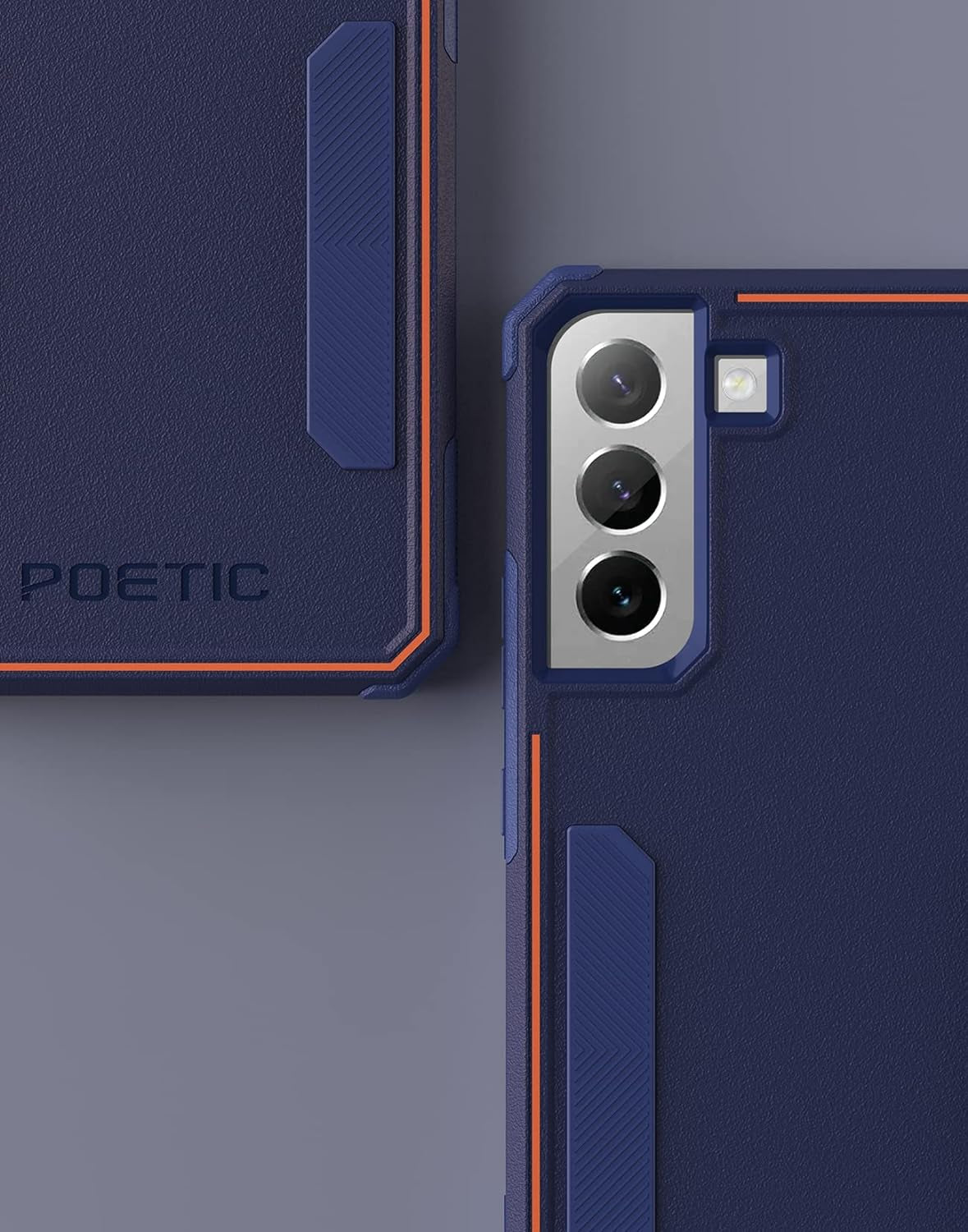 Poetic Neon Series Case Designed for Samsung Galaxy S22 5G 6.1 Inch, Dual Layer Heavy Duty Tough Rugged Lightweight Slim Shockproof Protective Case 2022 Cover for Galaxy S22 5G, Navy Blue  Poetic   