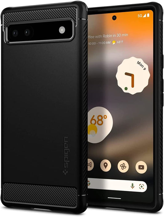 Spigen Rugged Armor Designed for Pixel 6A Case (2022) - Matte Black  Spigen   