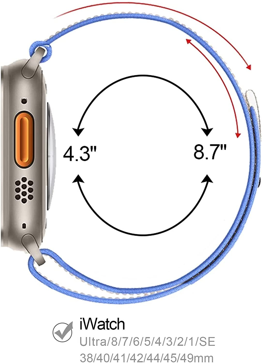 4 Pack Alpine Trail Loop Compatible with Apple Watch Band 38Mm 40Mm 41Mm 42Mm 44Mm 45Mm 49Mm Replacement Women Mens, Nylon Solo Sport Braided G-Hook Slides Strap for Iwatch Ultra Series SE 8/7/6/5/4/3  Rqhhzvt   