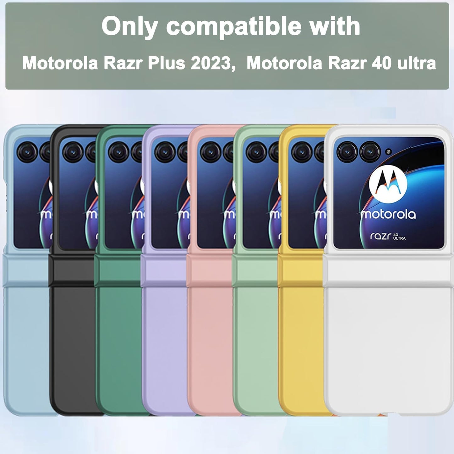 NINKI Compatible Motorola Razr plus Case 2023 with Hinge Protection,Motorola Razr+ 2023 Case Thin,Cute Hard PC Protective Phone Case for Motorola Razr 40 Ultra Case New Moto Razr plus 2023 Case White  NINKI   