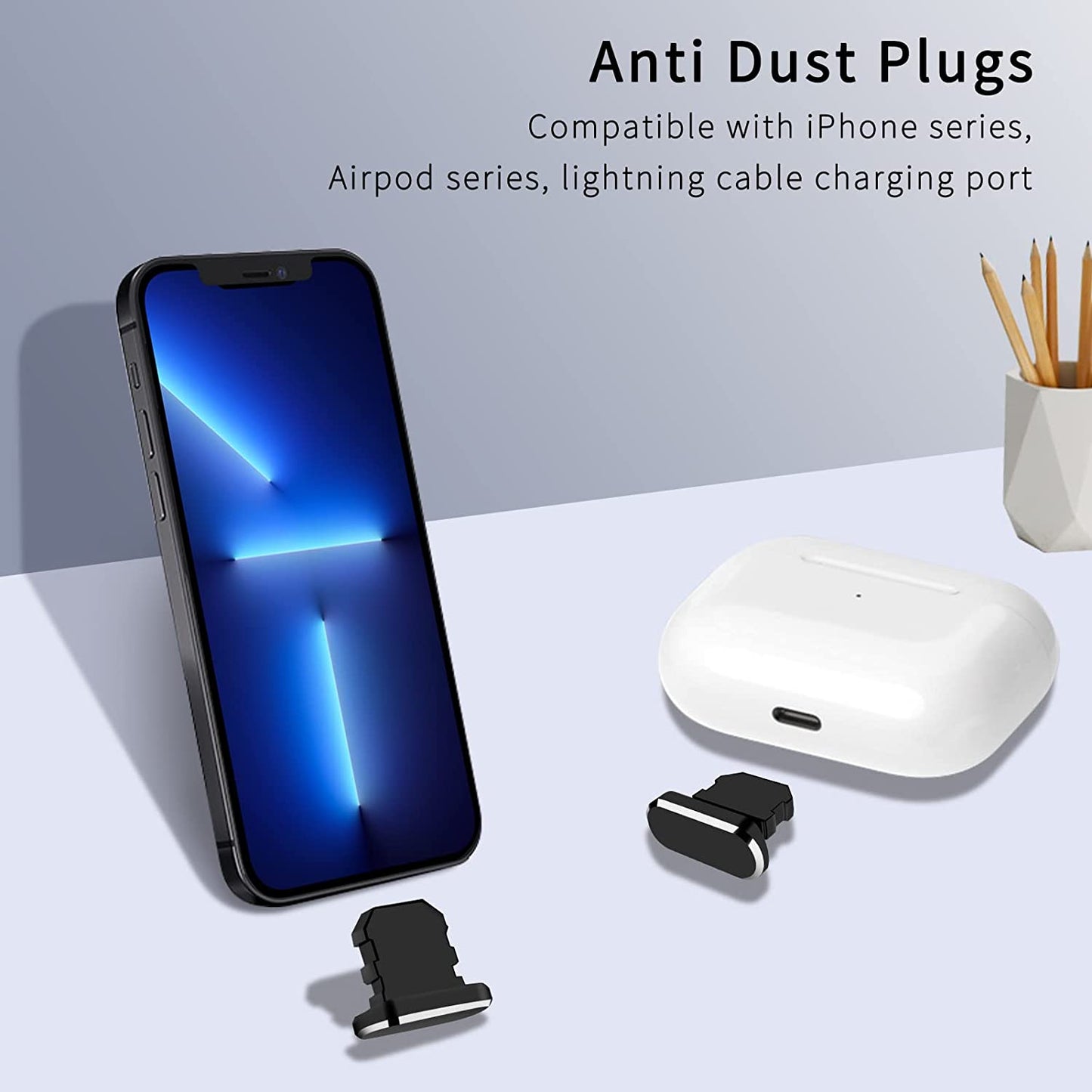 Zentiky 5 Pieces for Iphone Dust Plug,Anti Dust Plugs Compatible with Iphone 14,13,12,11,X,Xs,8,7, Plus, Max, Pro, Mini, Ipad with Lightning Charging Port,Protect Charging Port from Dust and Moist  ZenTiky   