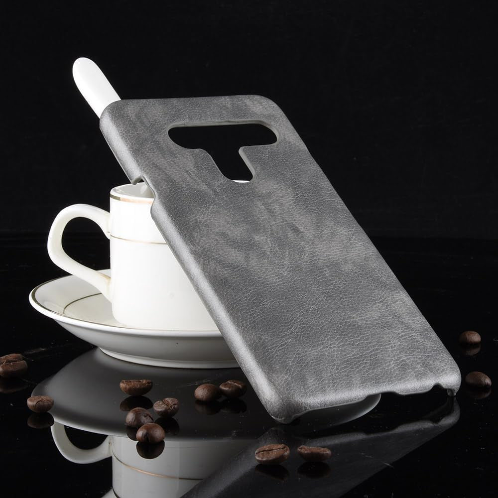 Phone Case for LG V40 Thinq Case, [PU Leather]+[Hard Plastic] for LG V40 Thinq Protector Case, Non-Slip Shockproof for LG V40 Thinq Phone Cover Grey  Generic   