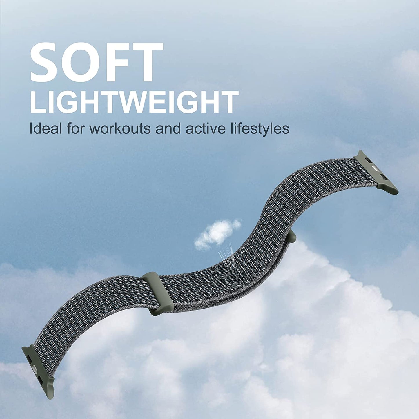 Lenrao 10 Pack Soft Nylon Solo Loop Bands Compatible with Apple Watch 38Mm 40Mm 41Mm 42Mm 44Mm 45Mm 49Mm for Women Men, Breathable Stretchy Braided Strap for Iwatch Series Ultra/8/7/6/5/4/3/2/1/Se  Lenrao   