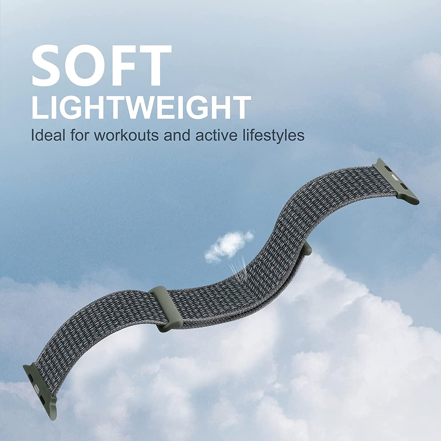 Lenrao 10 Pack Soft Nylon Solo Loop Bands Compatible with Apple Watch 38Mm 40Mm 41Mm 42Mm 44Mm 45Mm 49Mm for Women Men, Breathable Stretchy Braided Strap for Iwatch Series Ultra/8/7/6/5/4/3/2/1/Se  Lenrao   