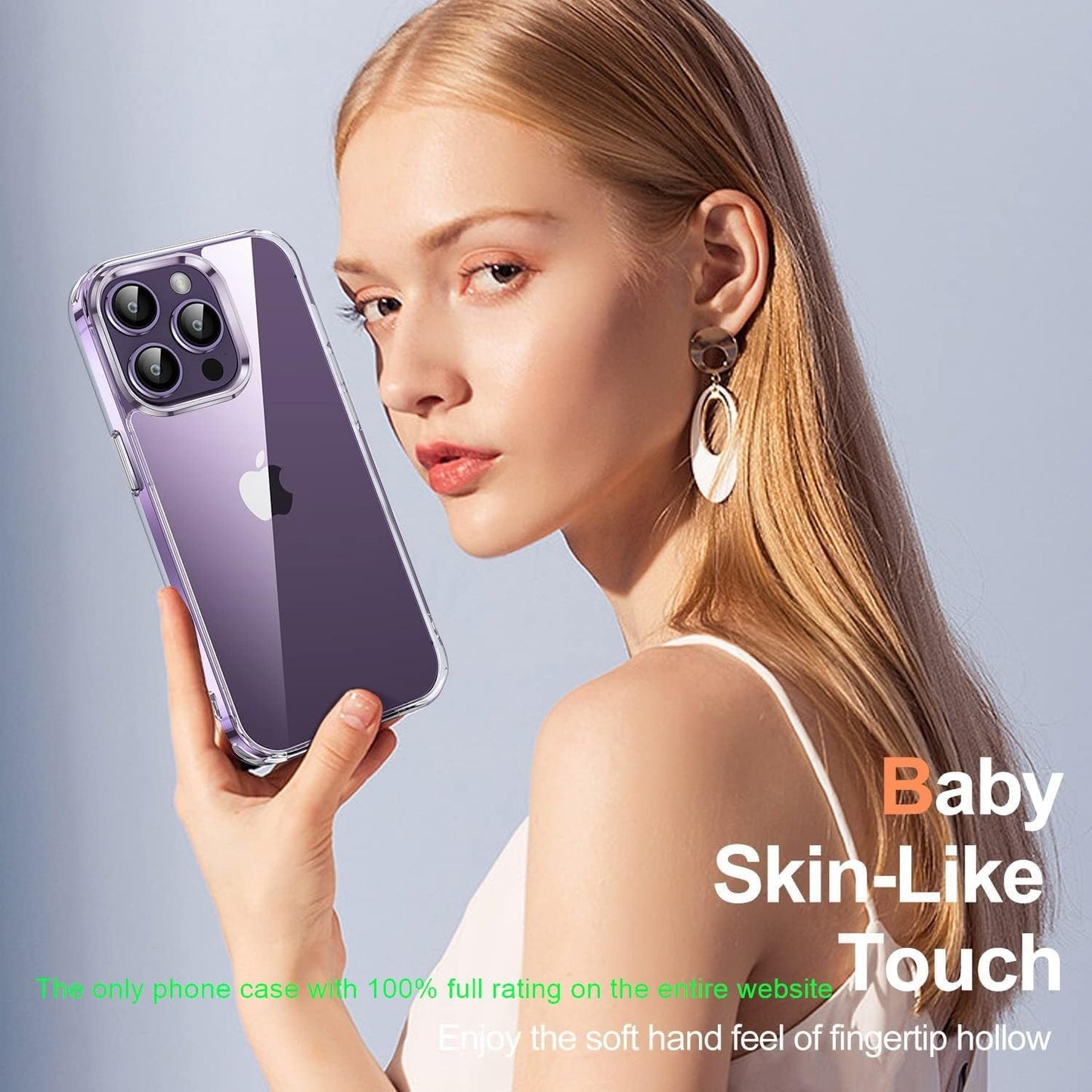 AEDILYS for Apple Iphone 14 Pro Case,[ Italian Materials Not-Yellowing] [15FT Military Grade Drop Protection] [Scratch-Resistant], Slim Non-Slip - Clear  AEDILYS   