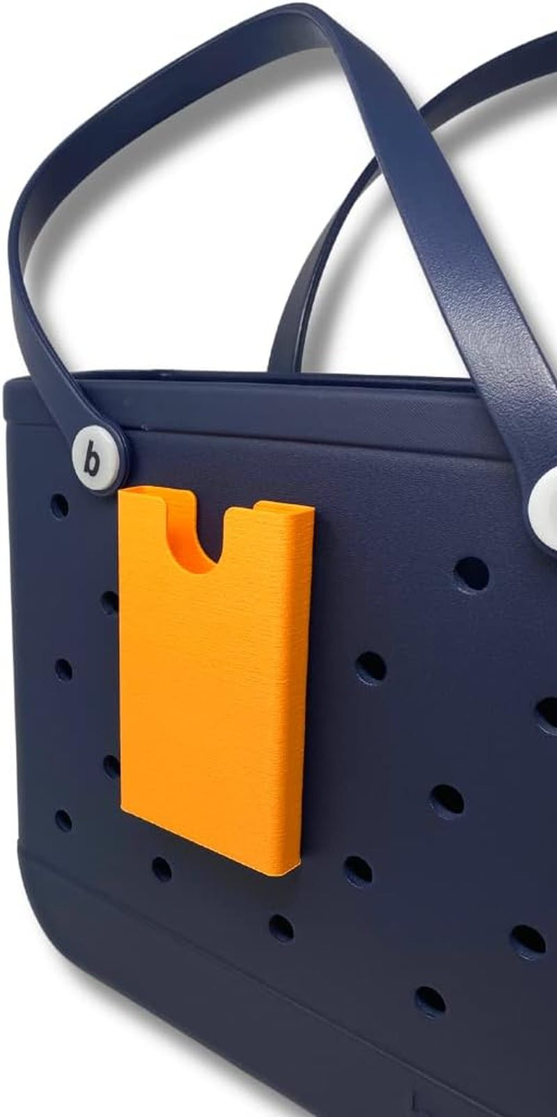 Freshe BAGLETS - Phone Holder Charm Accessory Compatible with Bogg Bags - Keep Your Phone Handy with Your Tote Bag - Made in the USA (Black)  FRESHe Orange  