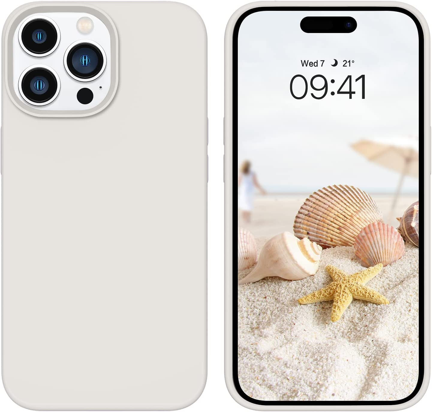 GUAGUA Compatible with Iphone 14 Pro Max Case 6.7 Inch Liquid Silicone Soft Gel Rubber Slim Microfiber Lining Cushion Texture Cover Shockproof Protective Case for Iphone 14 Pro Max, Brown  GUAGUA   