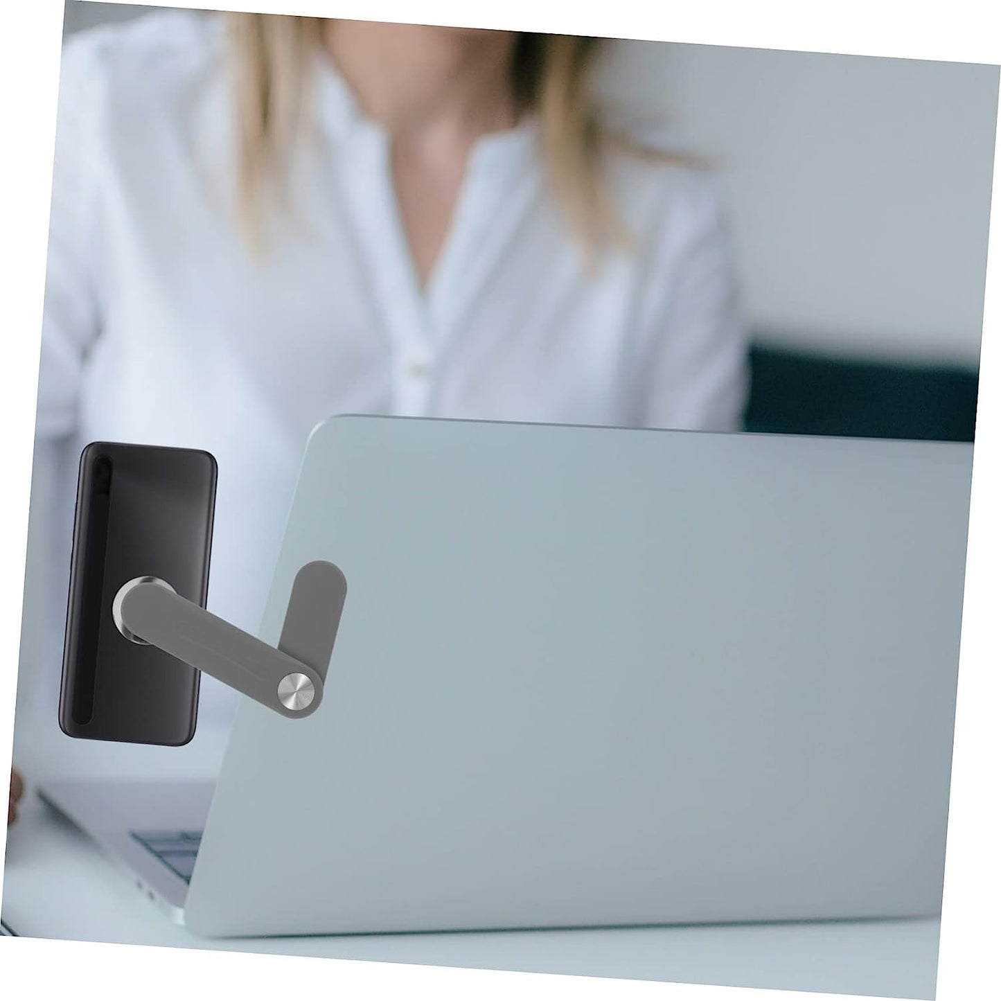 ULTECHNOVO 2Pcs Expand Mobile Phone Bracket Plastic Stand Hands Free Phone Holder Smart Phone Magnetic Phone Holder Magnetic Laptop Phone Mount Hands Free Phone Clip Laptop Stand Mount Abs  ULTECHNOVO   