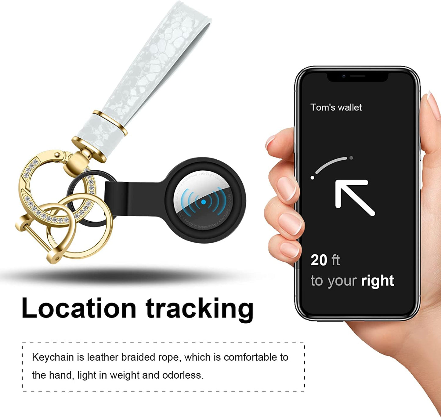 ZUOYOUZ Car Keychain with Airtag Case, Universal Fob Keychain Accessories, Key Chain Holder as Christmas Gift for Women, Men  ZUOYOUZ   