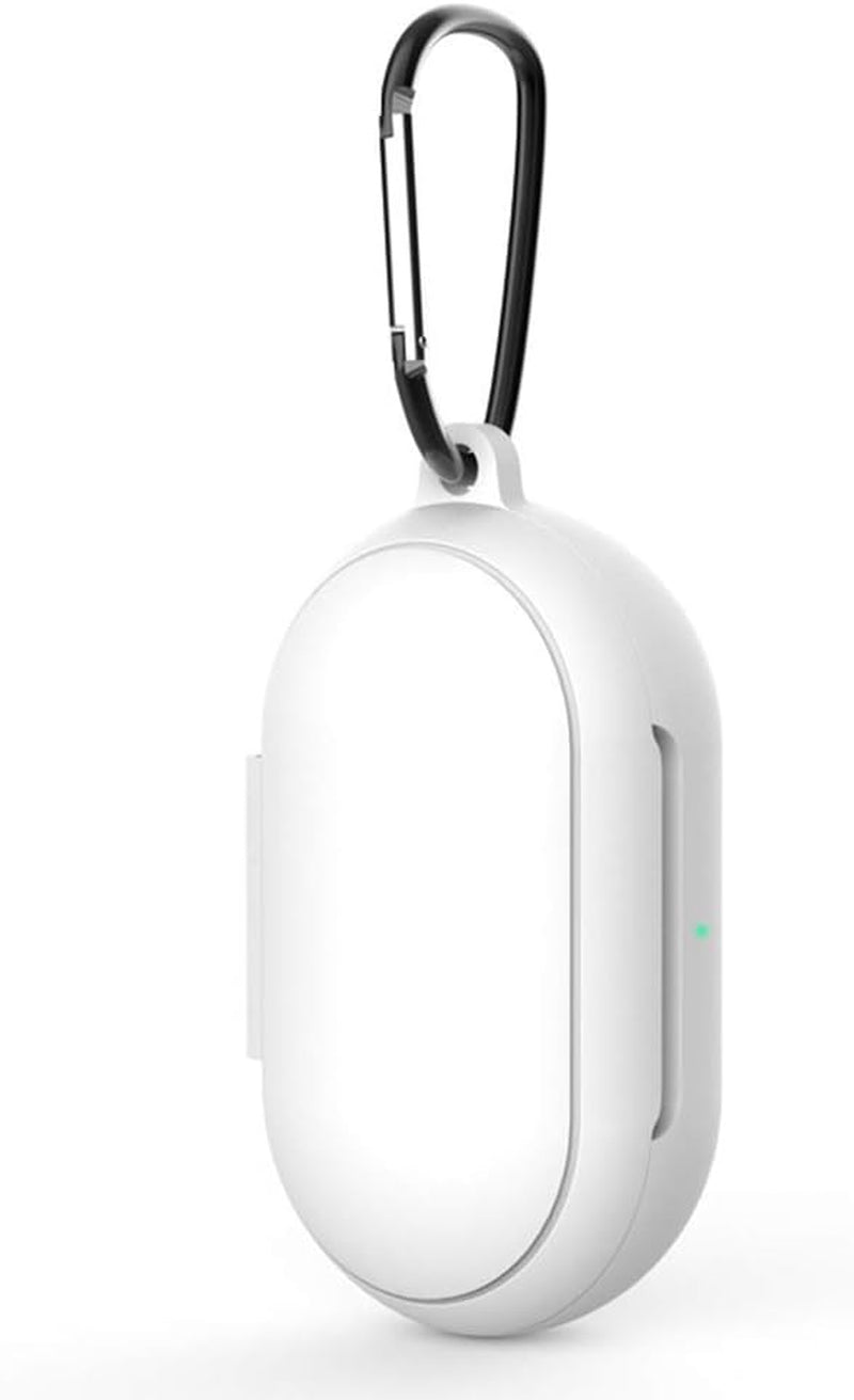 Earphone Storage Case Fashion Soft Silicone Full Protective Cover Case for Samsung Galaxy Buds (Buds+) with Anti-Loss Hook Tools Soft Earbuds Carrying Case Protective Accessories (Pink)  awtpm white  