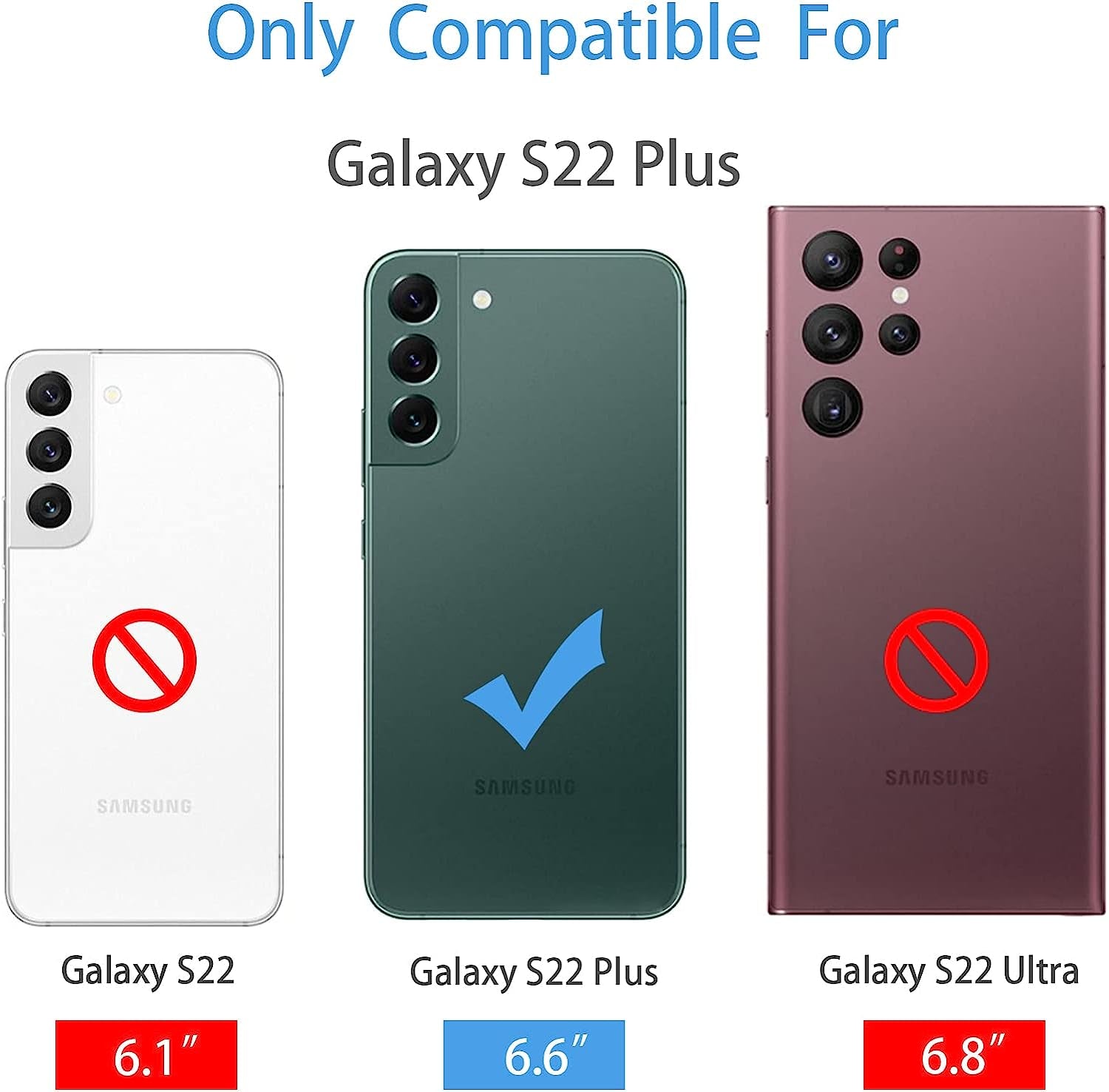 ZZXX Samsung Galaxy S22+ plus Case Wallet with Card Slot Premium Soft PU Leather Zipper Flip Folio with Wrist Strap Kickstand Protective for Samsung S22+ plus Wallet Case(Wine Red-6.6 Inch)  ZZXX   